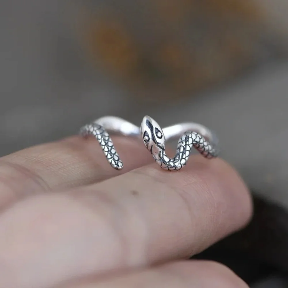 Sterling Silver Snake Ring